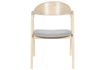 Sett med 2 spisestuestoler Yuba - Grå, lyst tre - Møbler - Stoler - Spisestuestoler & kjøkkenstoler