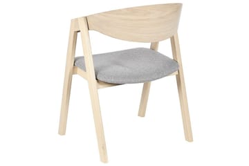 Sett med 2 spisestuestoler Yuba - Grå, lyst tre - Møbler - Stoler - Spisestuestoler & kjøkkenstoler