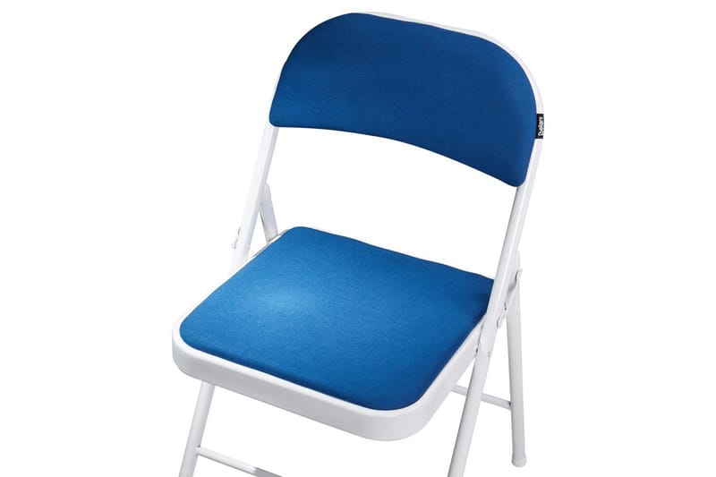 Sett med 4 klappstoler Sparks - Blå, Hvit - Møbler - Stoler - Klappstol & stablingsbare stoler