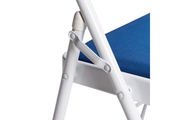 Sett med 4 klappstoler Sparks - Blå, Hvit - Møbler - Stoler - Klappstol & stablingsbare stoler