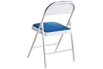 Sett med 4 klappstoler Sparks - Blå, Hvit - Møbler - Stoler - Klappstol & stablingsbare stoler