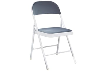 Sett med 4 klappstoler Sparks - Grå, hvit - Møbler - Stoler - Klappstol & stablingsbare stoler