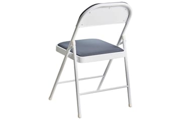 Sett med 4 klappstoler Sparks - Grå, hvit - Møbler - Stoler - Klappstol & stablingsbare stoler