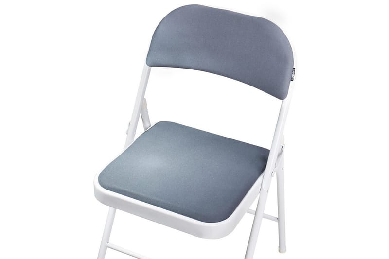 Sett med 4 klappstoler Sparks - Grå, hvit - Møbler - Stoler - Klappstol & stablingsbare stoler