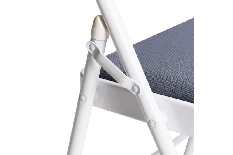 Sett med 4 klappstoler Sparks - Grå, hvit - Møbler - Stoler - Klappstol & stablingsbare stoler