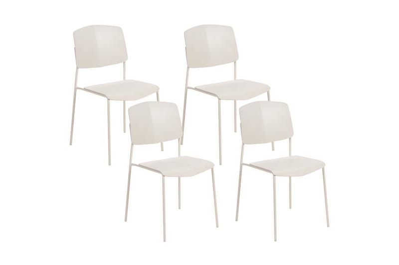 Sett med 4 spisestoler Astoria, Beige