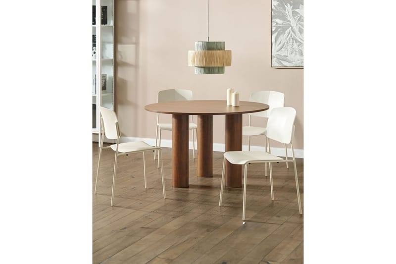 Sett med 4 spisestoler Astoria - Beige - Møbler - Stoler - Spisestuestoler & kjøkkenstoler