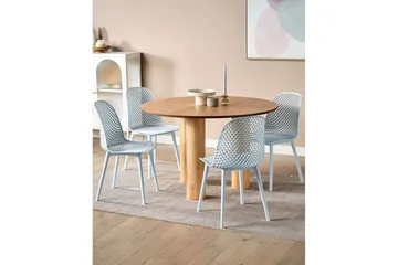 Sett med 4 spisestoler Emory - Blå - Møbler - Stoler - Spisestuestoler & kjøkkenstoler