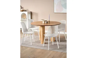 Sett med 4 spisestoler Emory - Hvit - Møbler - Stoler - Spisestuestoler & kjøkkenstoler