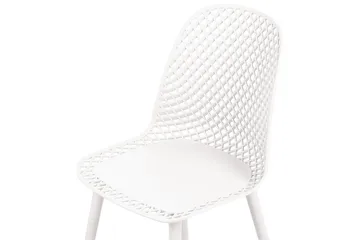 Sett med 4 spisestoler Emory - Hvit - Møbler - Stoler - Spisestuestoler & kjøkkenstoler