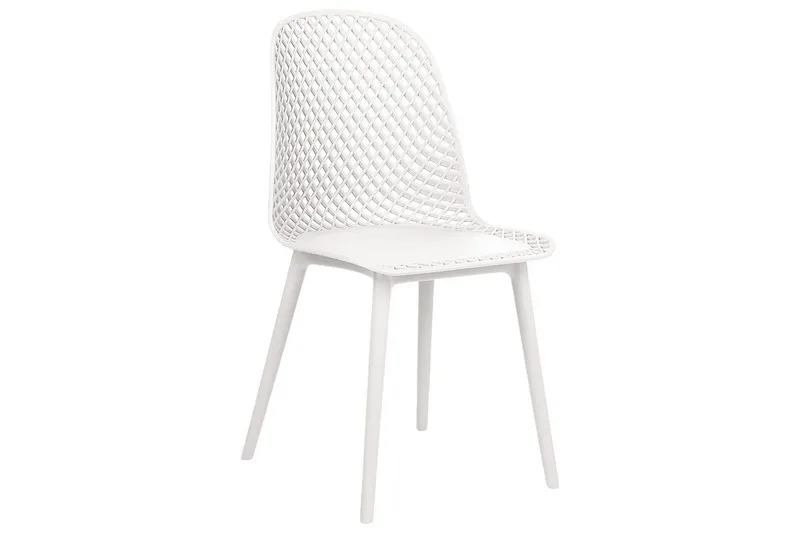 Sett med 4 spisestoler Emory - Hvit - Møbler - Stoler - Spisestuestoler & kjøkkenstoler