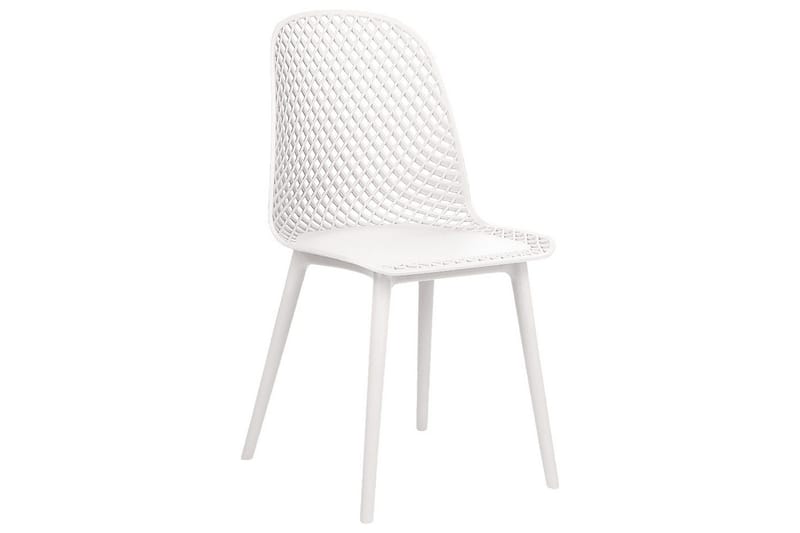 Sett med 4 spisestoler Emory - Hvit - Møbler - Stoler - Spisestuestoler & kjøkkenstoler