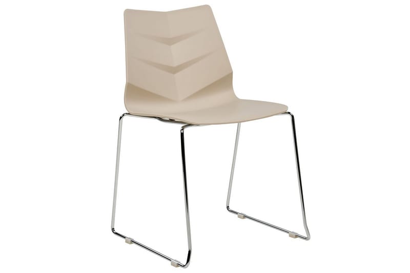 Sett med 4 spisestoler Hartley - Beige, Sølv - Møbler - Stoler - Spisestuestoler & kjøkkenstoler