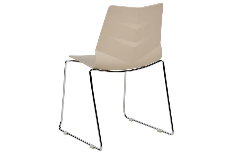 Sett med 4 spisestoler Hartley - Beige, Sølv - Møbler - Stoler - Spisestuestoler & kjøkkenstoler