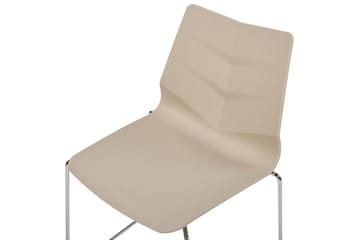 Sett med 4 spisestoler Hartley - Beige, Sølv - Møbler - Stoler - Spisestuestoler & kjøkkenstoler