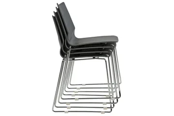 Sett med 4 spisestoler Hartley - Mørk grå, sølv - Møbler - Stoler - Spisestuestoler & kjøkkenstoler