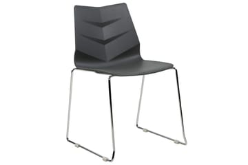 Sett med 4 spisestoler Hartley - Mørk grå, sølv - Møbler - Stoler - Spisestuestoler & kjøkkenstoler