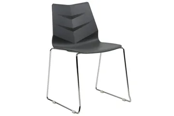 Sett med 4 spisestoler Hartley - Mørk grå, sølv - Møbler - Stoler - Spisestuestoler & kjøkkenstoler