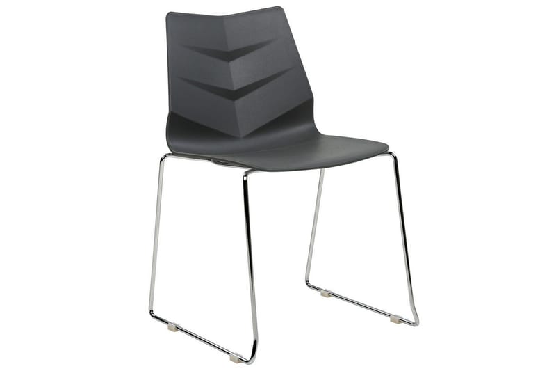 Sett med 4 spisestoler Hartley - Mørk grå, sølv - Møbler - Stoler - Spisestuestoler & kjøkkenstoler