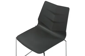 Sett med 4 spisestoler Hartley - Mørk grå, sølv - Møbler - Stoler - Spisestuestoler & kjøkkenstoler