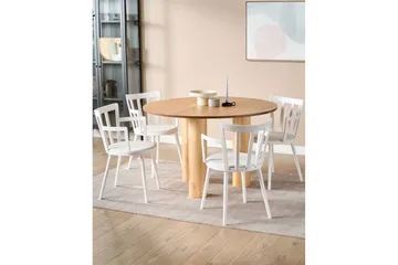 Sett med 4 spisestoler Morill - Hvit - Møbler - Stoler - Spisestuestoler & kjøkkenstoler