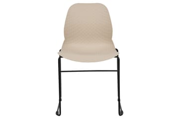 Sett med 4 spisestoler Panora - Beige, svart - Møbler - Stoler - Spisestuestoler & kjøkkenstoler