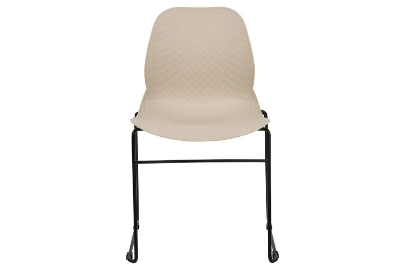 Sett med 4 spisestoler Panora - Beige, svart - Møbler - Stoler - Spisestuestoler & kjøkkenstoler