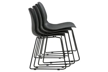 Sett med 4 spisestoler Panora - Grå - Møbler - Stoler - Spisestuestoler & kjøkkenstoler