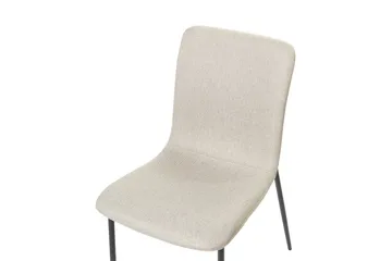 Sett med 4 spisestuestoler Glendive - Beige, svart - Møbler - Stoler - Spisestuestoler & kjøkkenstoler