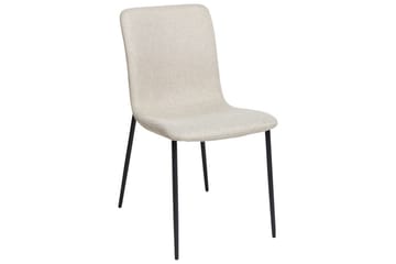 Sett med 4 spisestuestoler Glendive - Beige, svart - Møbler - Stoler - Spisestuestoler & kjøkkenstoler