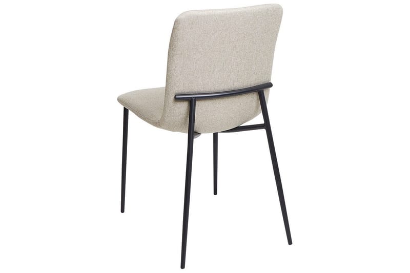 Sett med 4 spisestuestoler Glendive - Beige, svart - Møbler - Stoler - Spisestuestoler & kjøkkenstoler