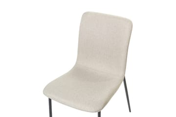 Sett med 4 spisestuestoler Glendive - Beige, svart - Møbler - Stoler - Spisestuestoler & kjøkkenstoler