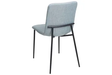 Sett med 4 spisestuestoler Glendive - Blå, Svart - Møbler - Stoler - Spisestuestoler & kjøkkenstoler