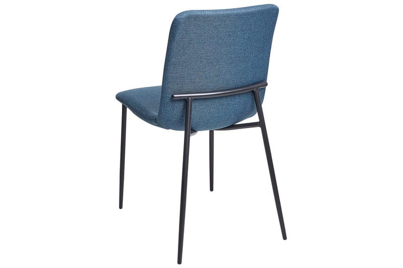 Sett med 4 spisestuestoler Glendive - Mørk blå, svart - Møbler - Stoler - Spisestuestoler & kjøkkenstoler