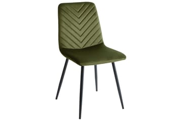 Sett med 4 spisestuestoler Havre - Grønn, Svart, Grønn, svart - Møbler - Stoler - Spisestuestoler & kjøkkenstoler