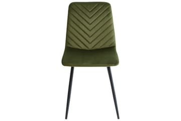 Sett med 4 spisestuestoler Havre - Grønn, Svart, Grønn, svart - Møbler - Stoler - Spisestuestoler & kjøkkenstoler