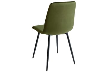 Sett med 4 spisestuestoler Havre - Grønn, Svart, Grønn, svart - Møbler - Stoler - Spisestuestoler & kjøkkenstoler