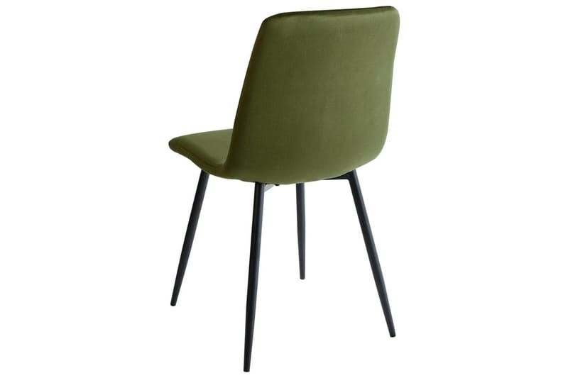 Sett med 4 spisestuestoler Havre - Grønn, Svart, Grønn, svart - Møbler - Stoler - Spisestuestoler & kjøkkenstoler