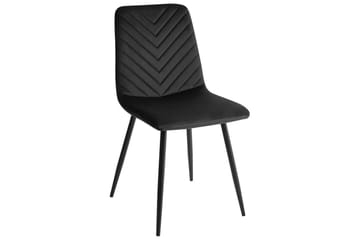 Sett med 4 spisestuestoler Havre - Svart - Møbler - Stoler - Spisestuestoler & kjøkkenstoler