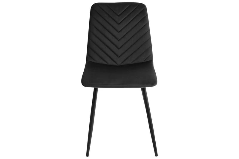 Sett med 4 spisestuestoler Havre - Svart - Møbler - Stoler - Spisestuestoler & kjøkkenstoler