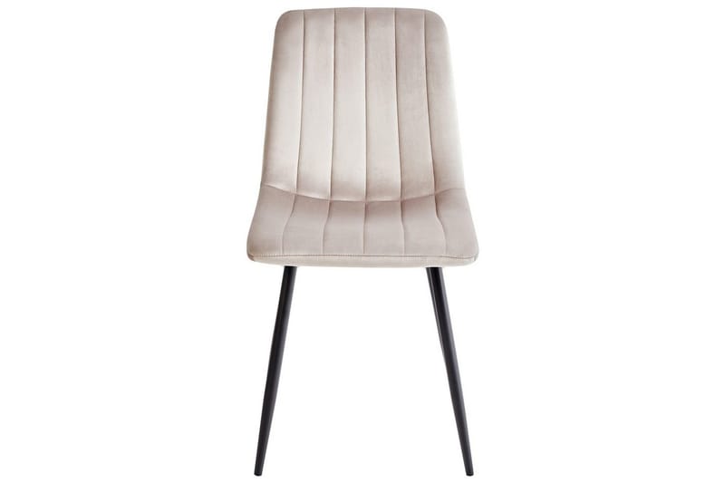 Sett med 4 spisestuestoler Kalispell - Beige, svart - Møbler - Stoler - Spisestuestoler & kjøkkenstoler