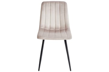 Sett med 4 spisestuestoler Kalispell - Beige, svart - Møbler - Stoler - Spisestuestoler & kjøkkenstoler