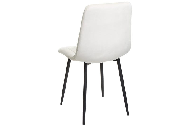 Sett med 4 spisestuestoler Kalispell - Hvit, Svart - Møbler - Stoler - Spisestuestoler & kjøkkenstoler