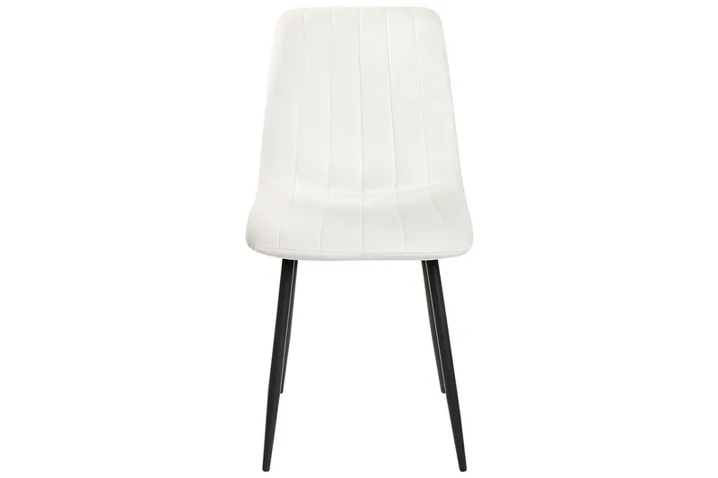 Sett med 4 spisestuestoler Kalispell - Hvit, Svart - Møbler - Stoler - Spisestuestoler & kjøkkenstoler