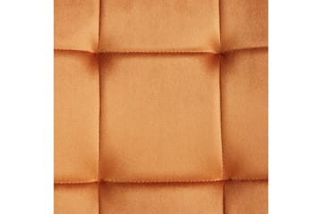 Sett med 4 spisestuestoler Powell - Oransje, svart - Møbler - Stoler - Spisestuestoler & kjøkkenstoler