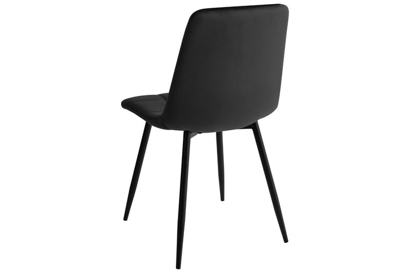 Sett med 4 spisestuestoler Powell - Svart - Møbler - Stoler - Spisestuestoler & kjøkkenstoler