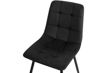 Sett med 4 spisestuestoler Powell - Svart - Møbler - Stoler - Spisestuestoler & kjøkkenstoler