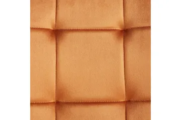 Sett med 4 spisestuestoler Powell - Oransje, svart - Møbler - Stoler - Spisestuestoler & kjøkkenstoler