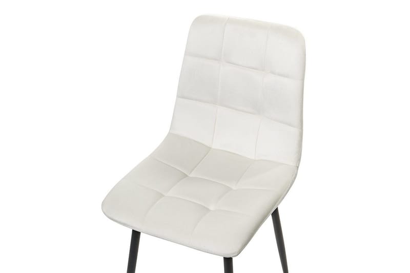 Sett med 4 spisestuestoler Powell - Hvit, Svart - Møbler - Stoler - Spisestuestoler & kjøkkenstoler
