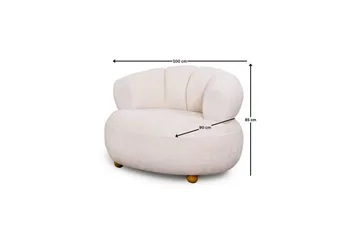 Seylor Lenestol - Hvit - Møbler - Stoler - Lenestoler